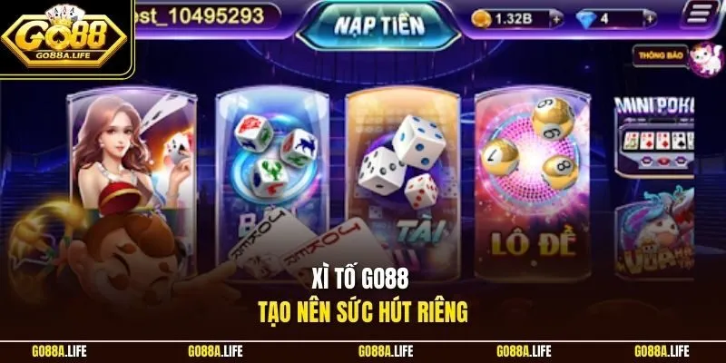 Xì tố GO88 tạo nên sức hút riêng 